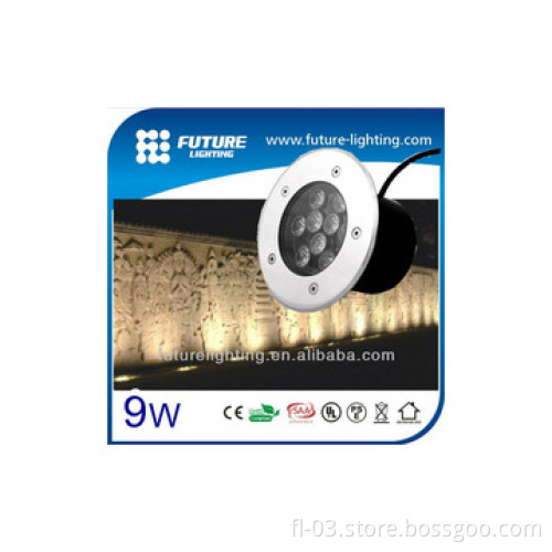 9W Exterior landscape lighting LED underground uplight